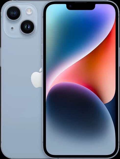iPhone 14, frente e verso