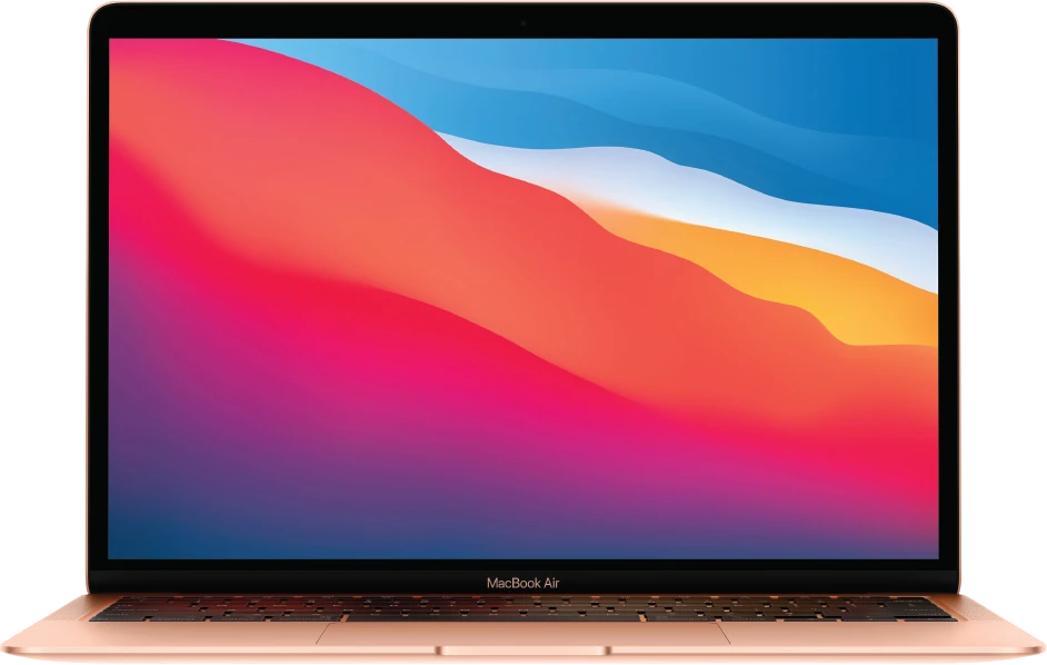 MacBook Air (M1), aberto, de frente